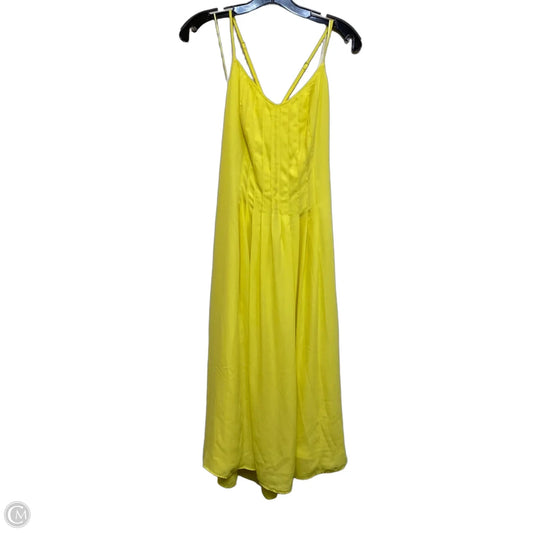 Dress Casual Midi By Banana Republic In Yellow, Size: Xs