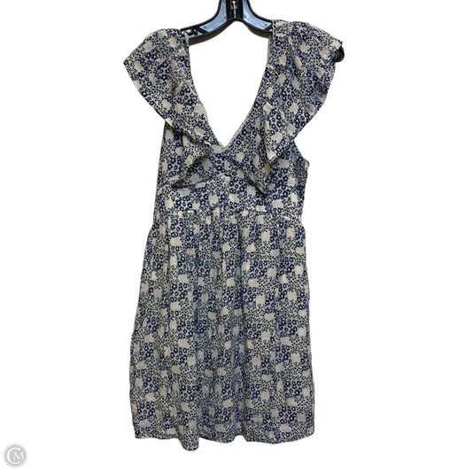 Dress Casual Short By Anthropologie In Blue & White, Size: S