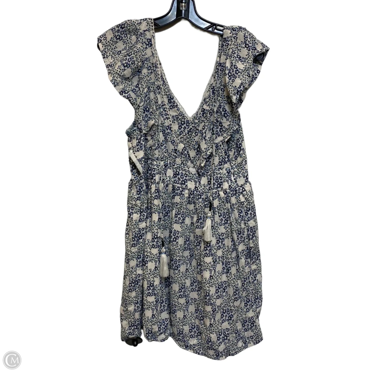 Dress Casual Short By Anthropologie In Blue & White, Size: S