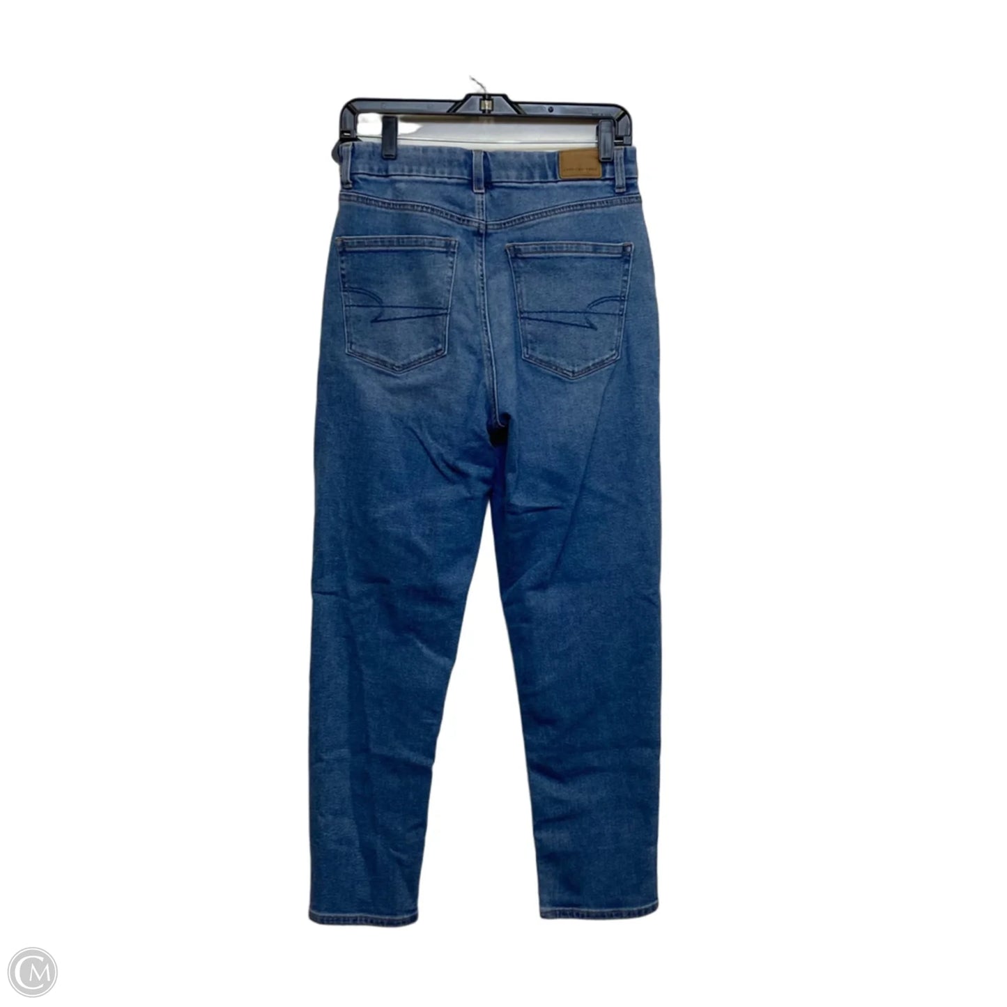 Jeans Straight By American Eagle In Blue Denim, Size: 6
