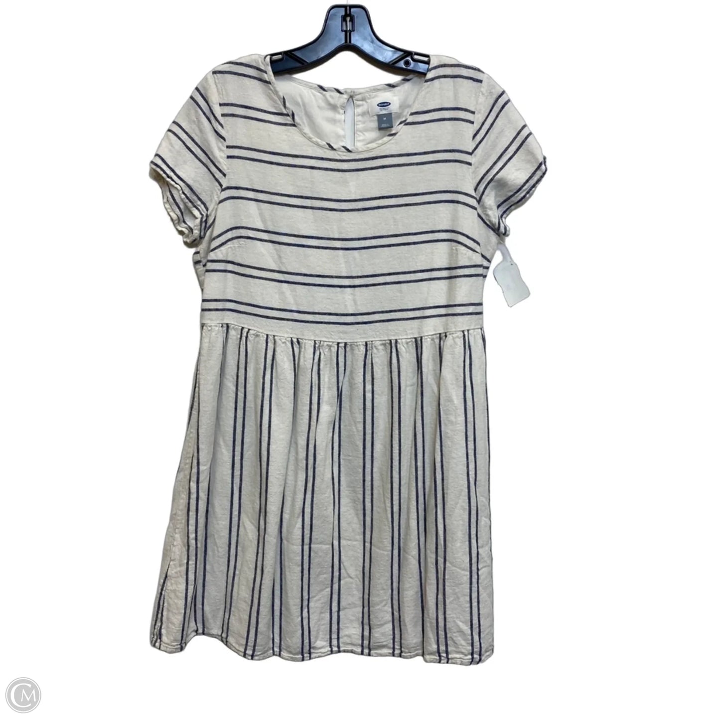 Dress Casual Short By Old Navy In Blue & White, Size: M