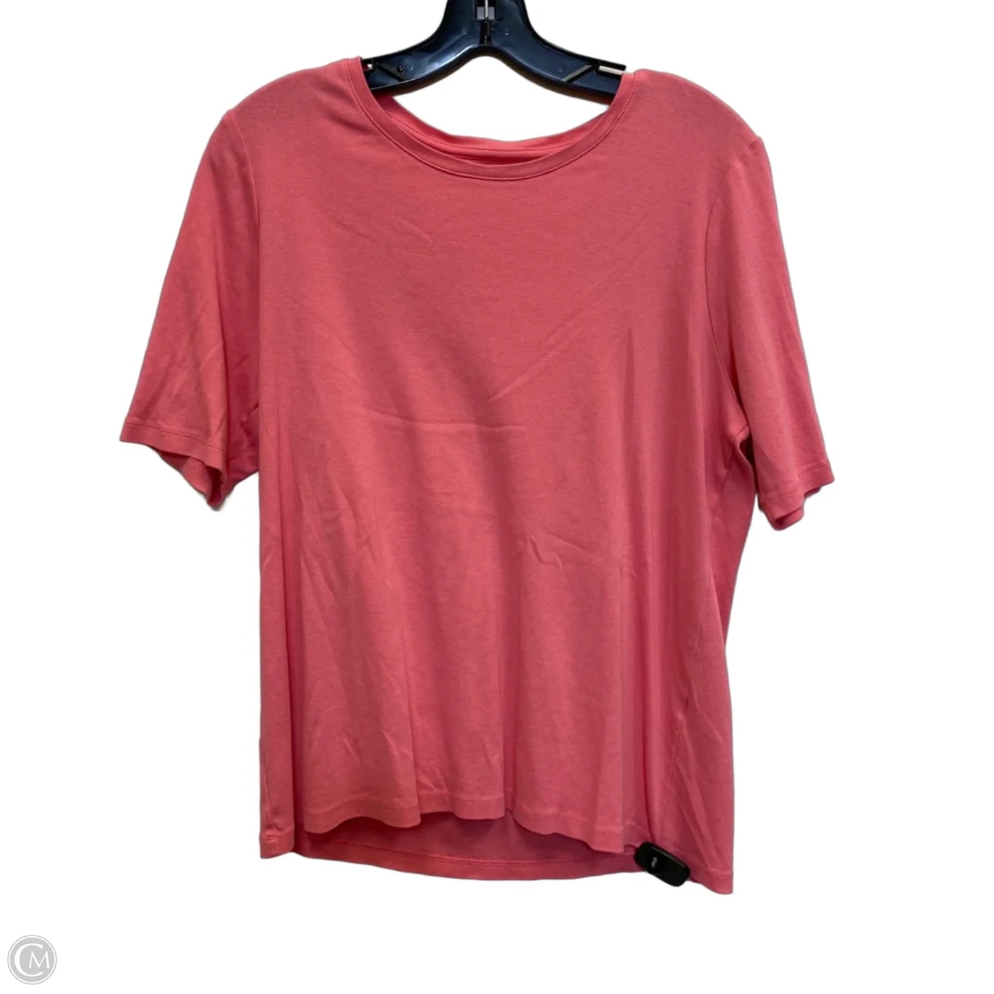 Top Short Sleeve Basic By Chicos In Pink, Size: Xl