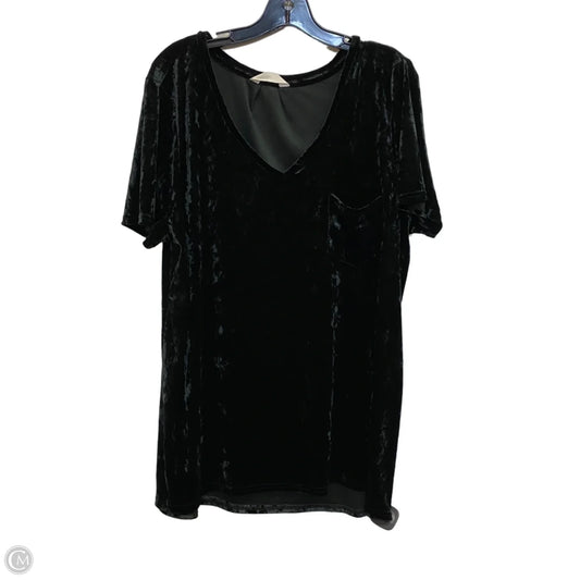 Top Short Sleeve By Clothes Mentor In Black, Size: Xxl