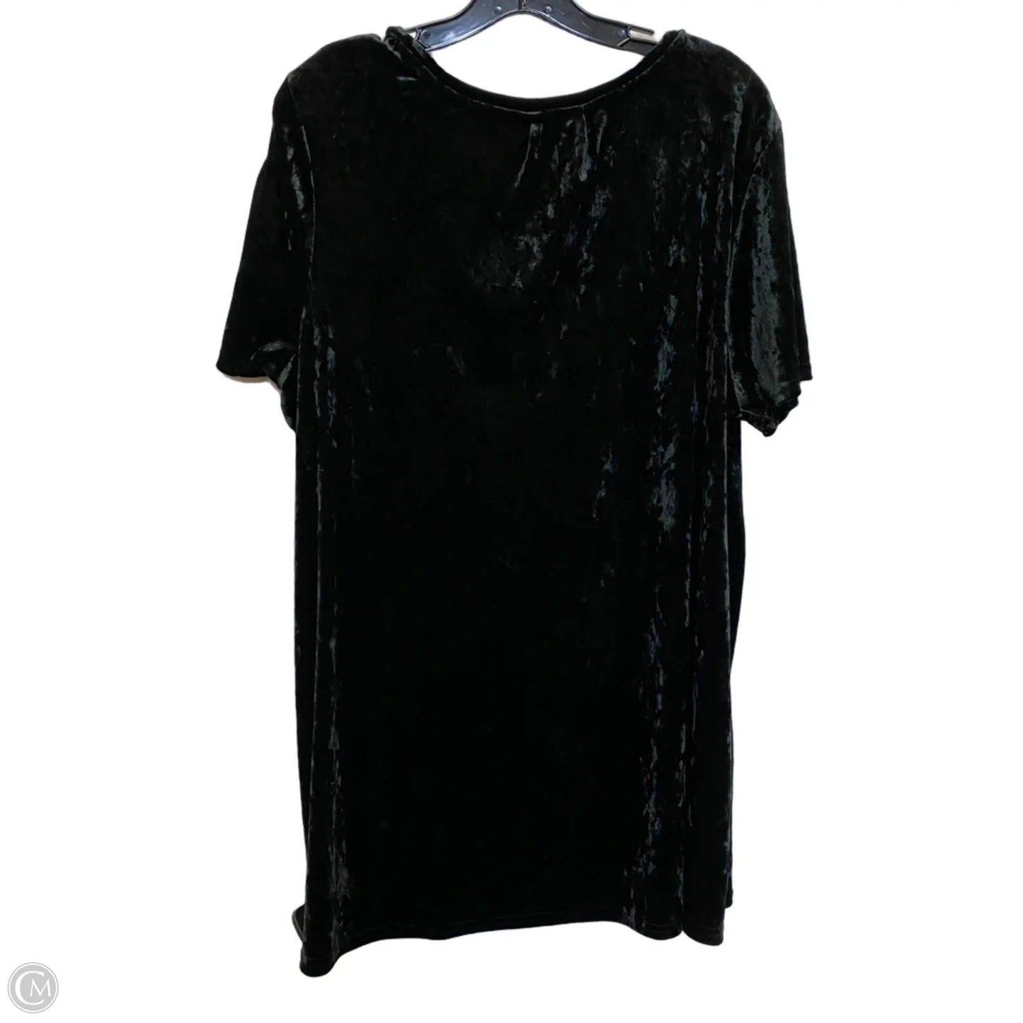 Top Short Sleeve By Clothes Mentor In Black, Size: Xxl