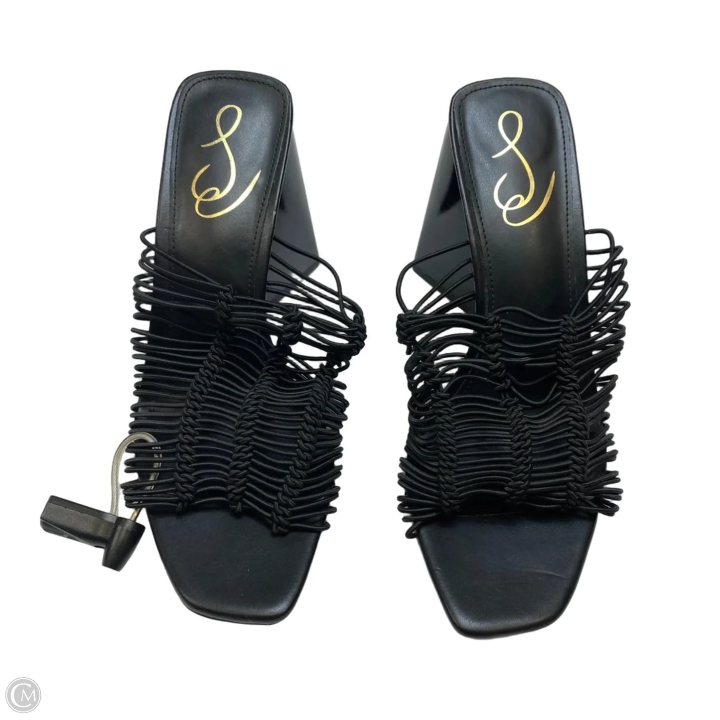 Sandals Heels Block By Sam Edelman In Black, Size: 8.5