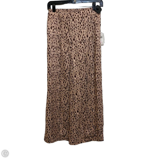 Pants Wide Leg By Anthropologie In Pink & Tan, Size: S