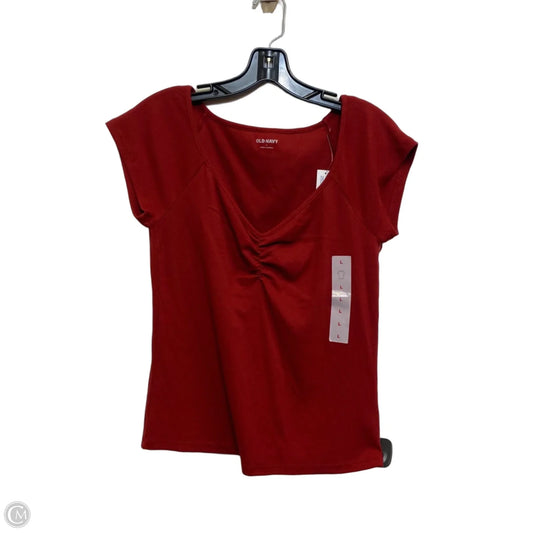 Top Short Sleeve By Old Navy In Green, Size: L