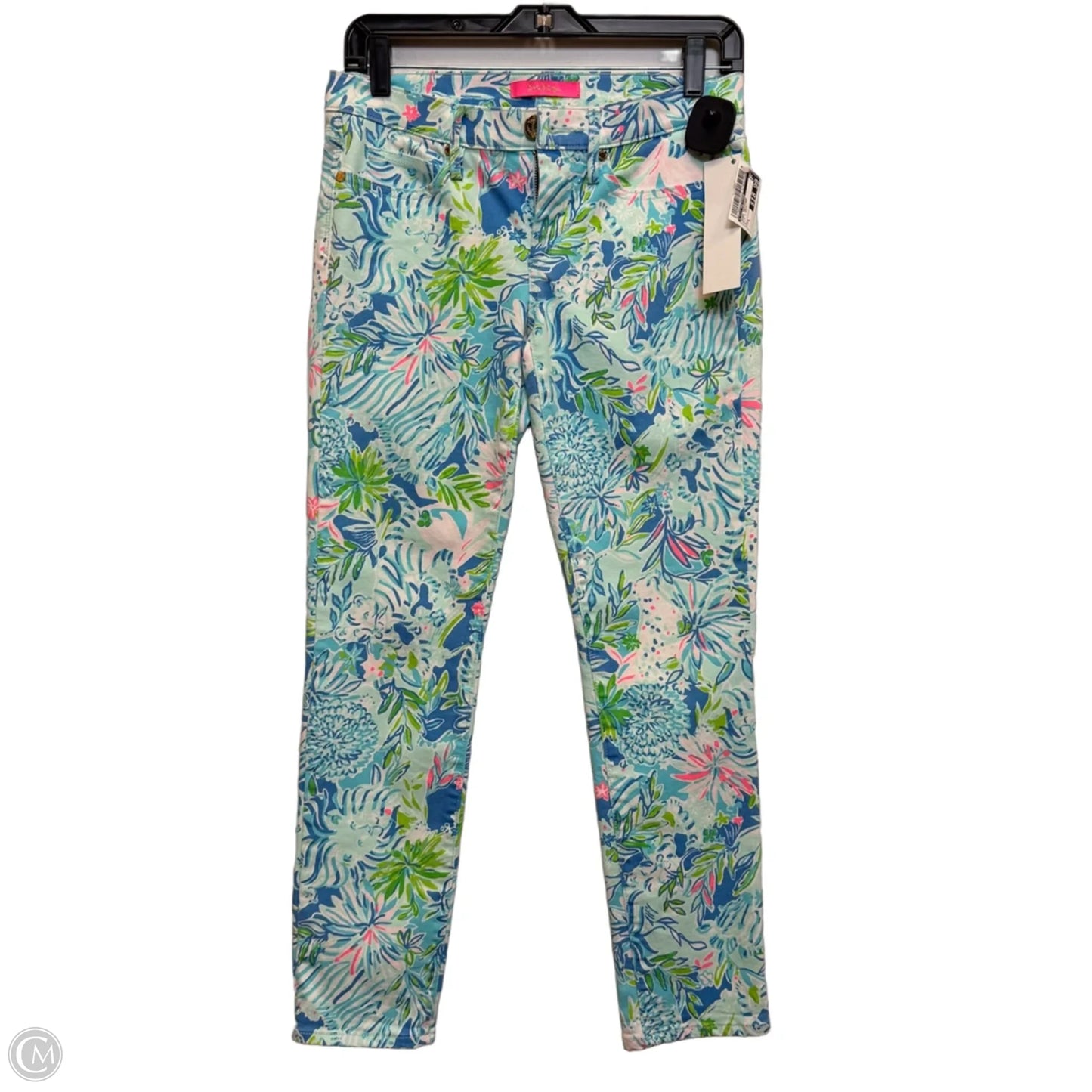 Jeans Designer By Lilly Pulitzer In Blue & Green, Size: 4