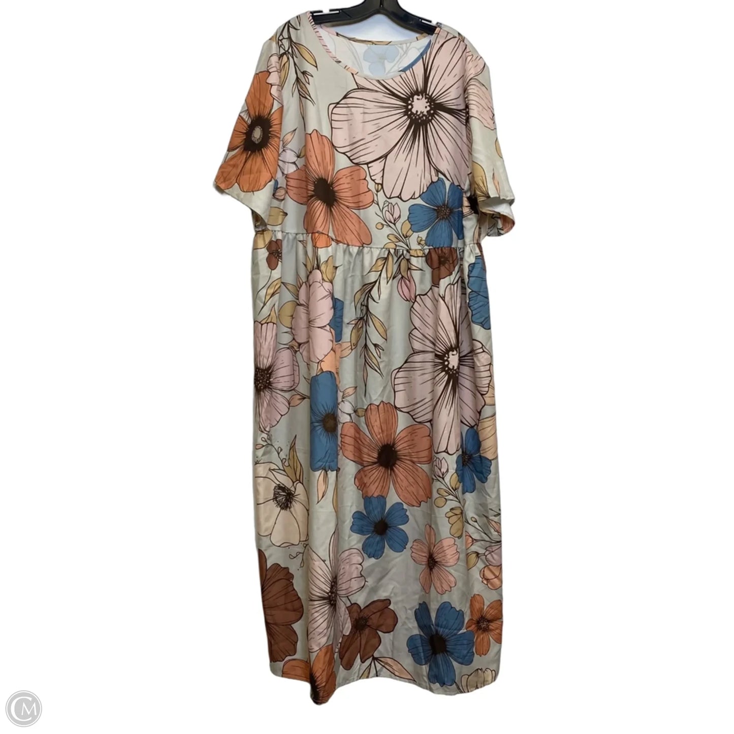 Dress Casual Maxi By Emery Rose In Beige, Size: 4x