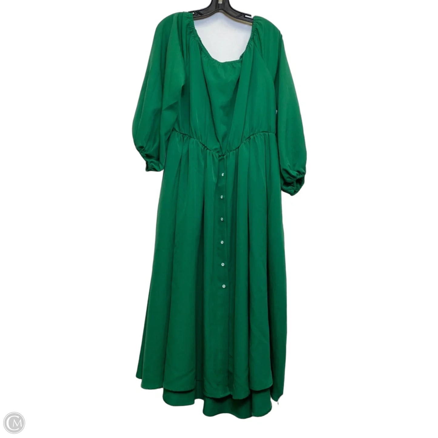 Dress Casual Maxi By Clothes Mentor In Green, Size: 2x