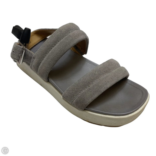 Sandals Designer By Ugg In Grey, Size: 6