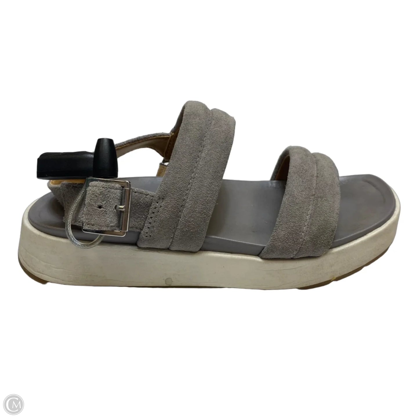 Sandals Designer By Ugg In Grey, Size: 6