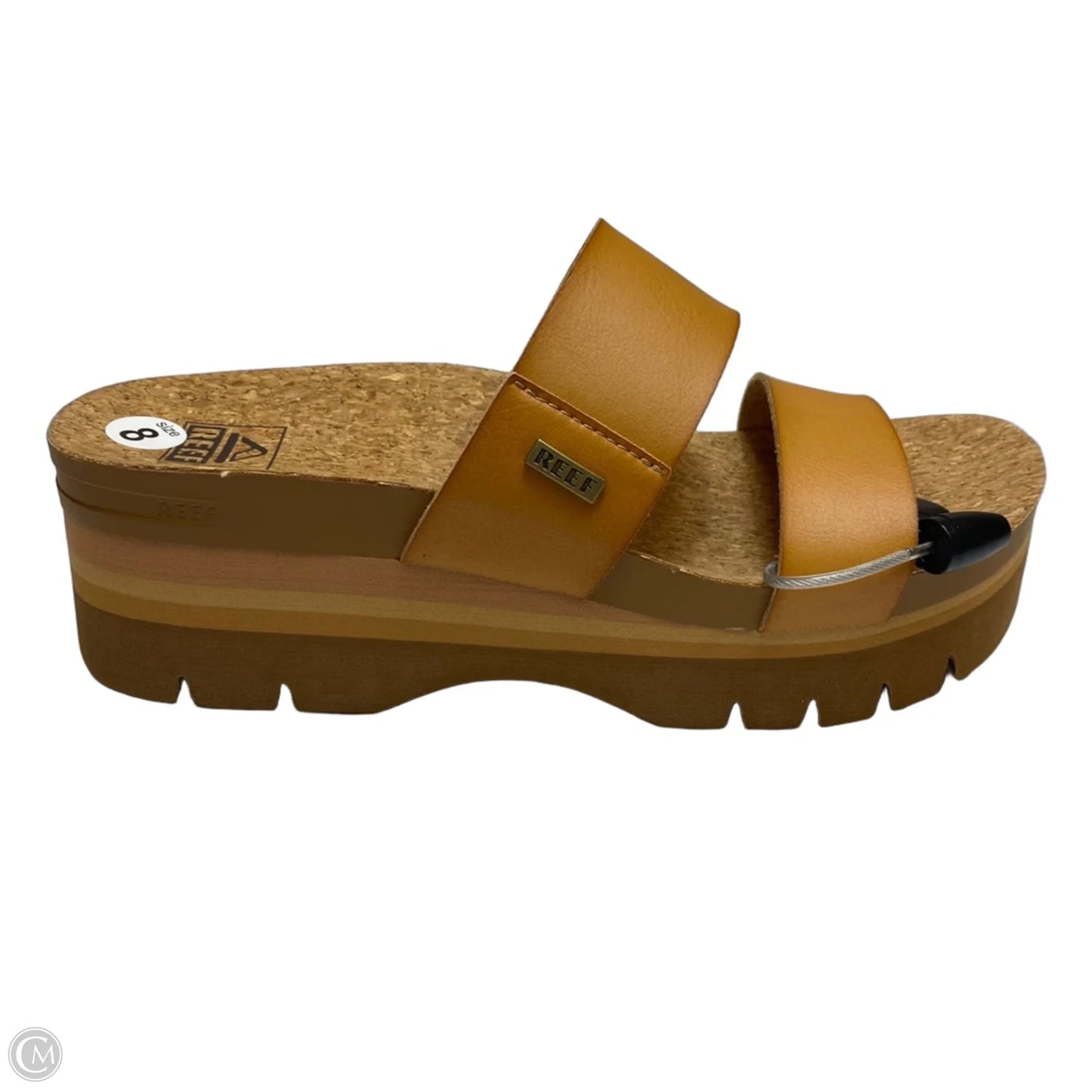Sandals Heels Platform By Reef In Brown, Size: 8