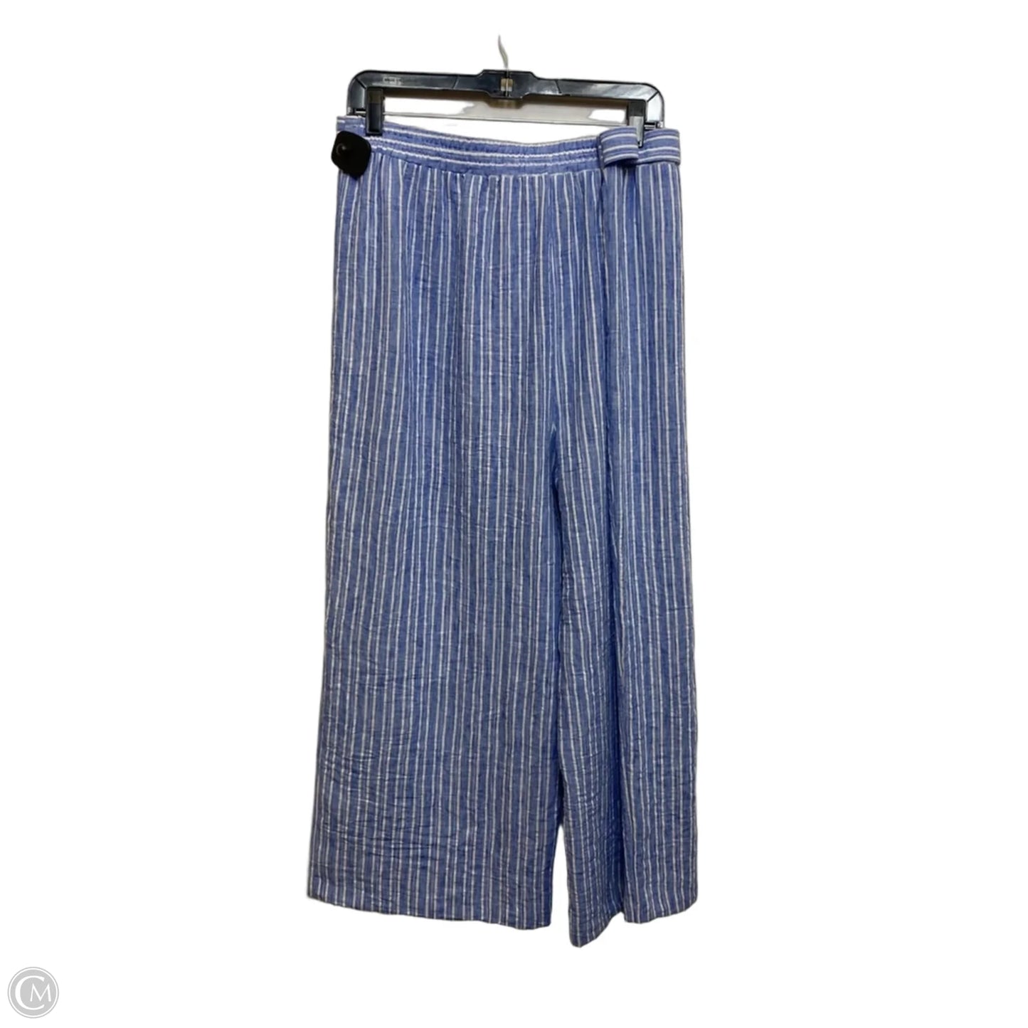 Pants Wide Leg By Nycc In Blue & White, Size: Xl