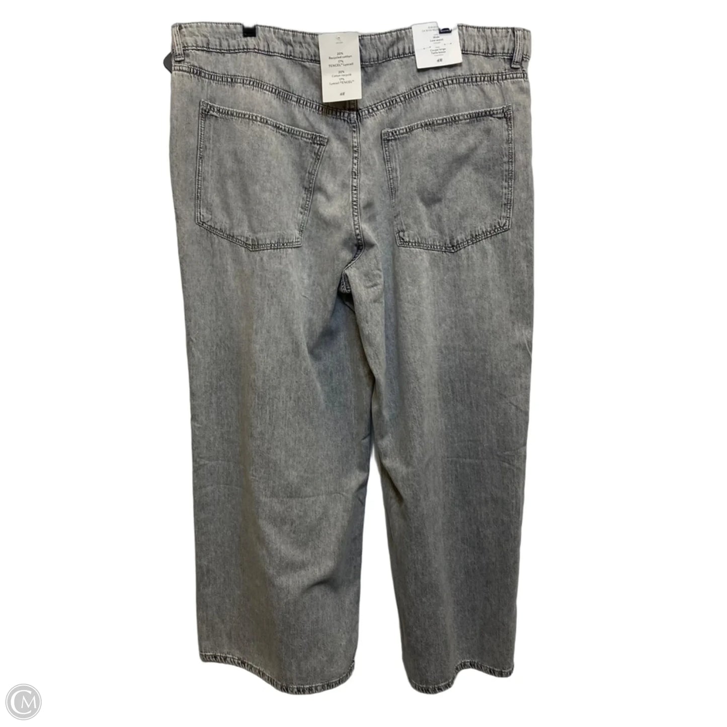 Jeans Wide Leg By Divided In Grey Denim, Size: 18