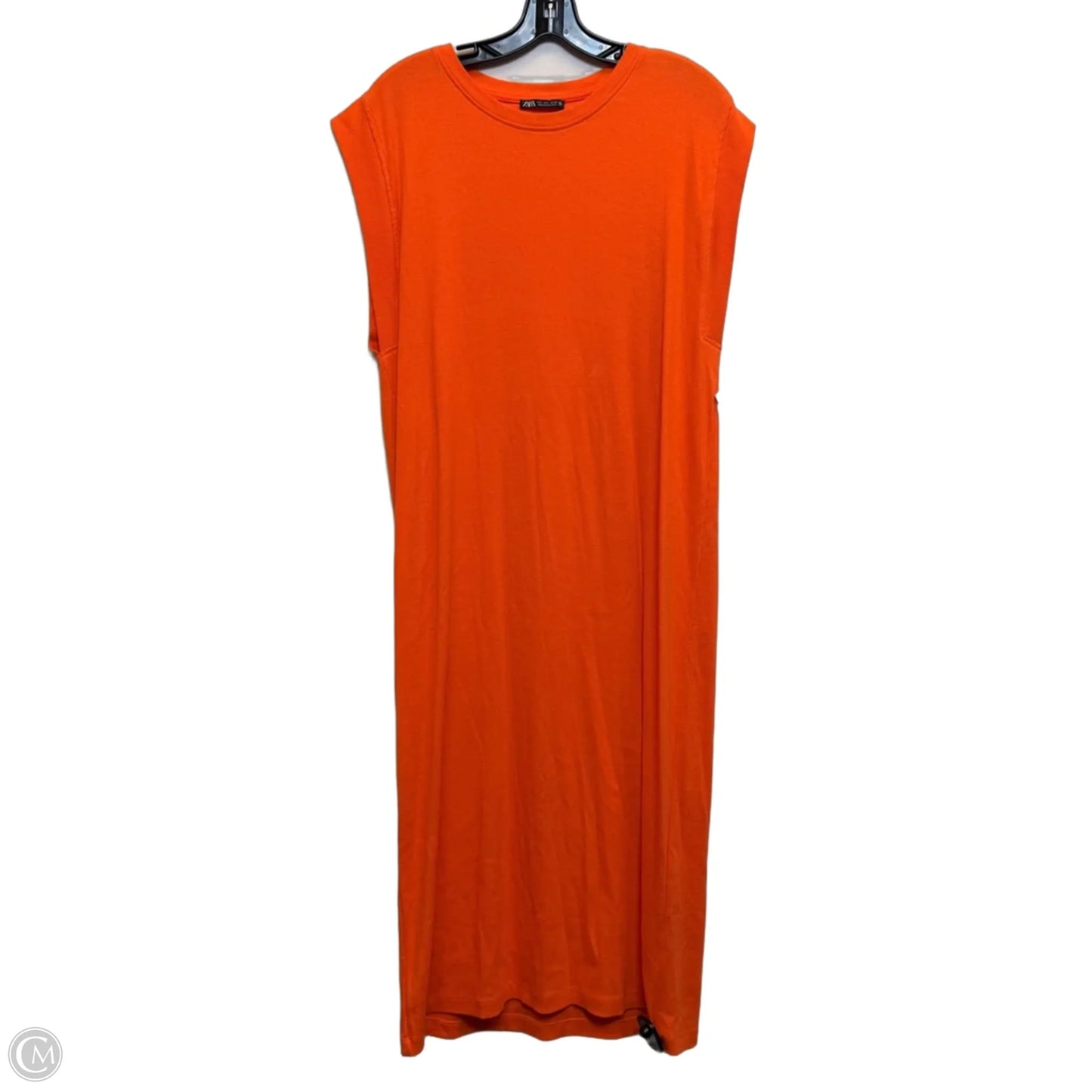Dress Casual Maxi By Zara In Orange, Size: L