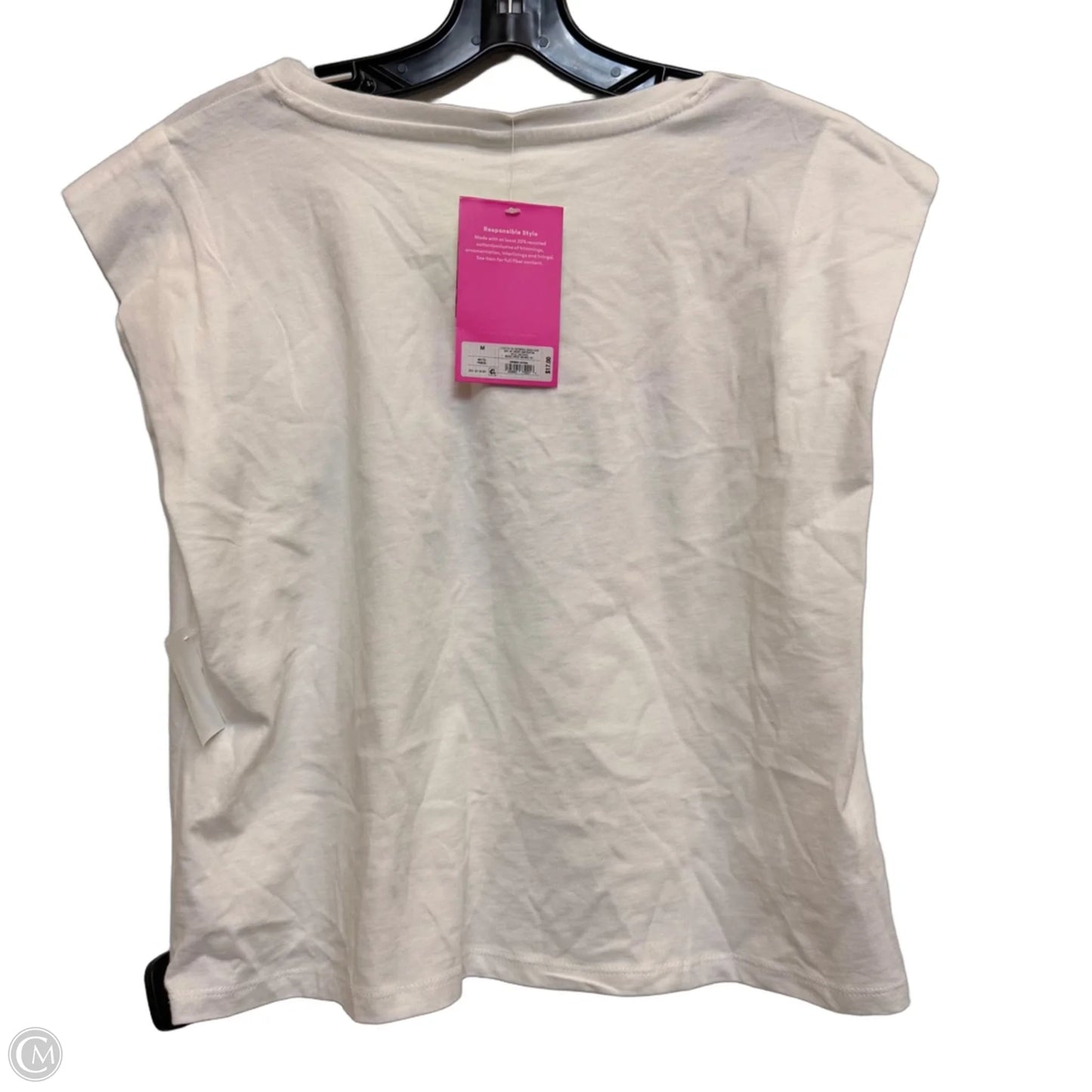 Top Sleeveless Designer By Target-designer In White, Size: M