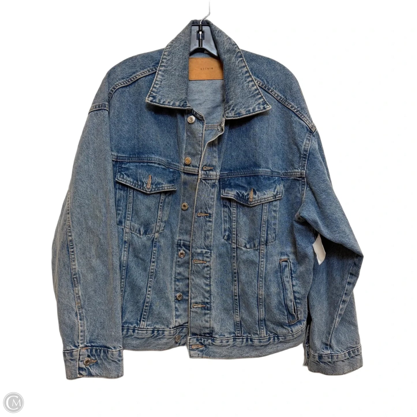 Jacket Denim By H&m In Blue Denim, Size: M