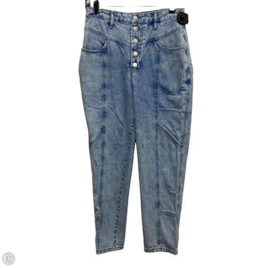 Jeans Straight By Free People In Blue Denim, Size: 10