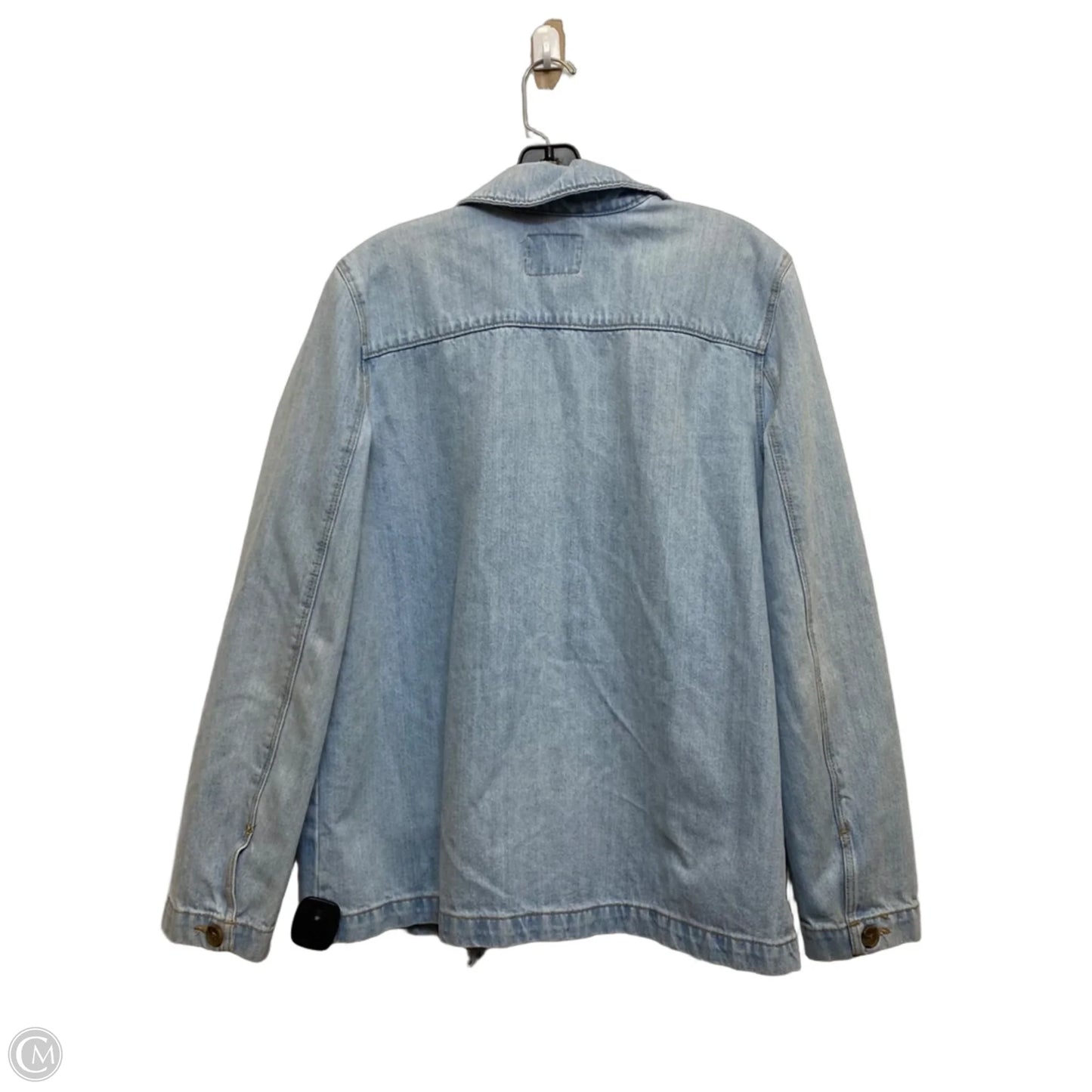 Jacket Shirt By Old Navy In Blue Denim, Size: L