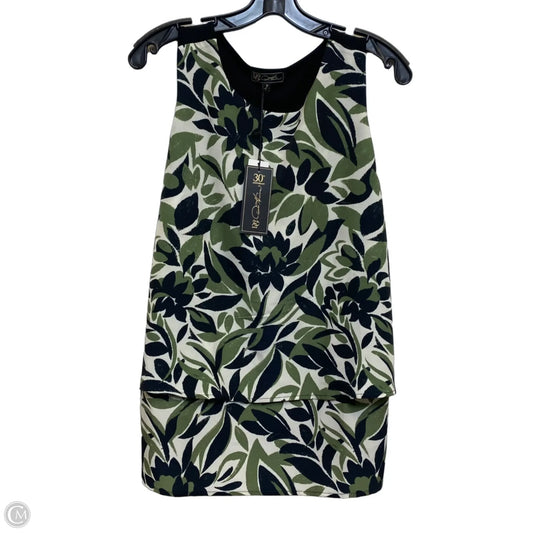 Top Sleeveless By Dg2 In Black & Green, Size: S