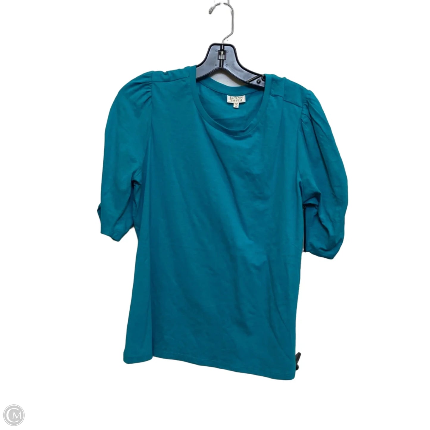 Top Short Sleeve By Jaclyn Smith In Teal, Size: M