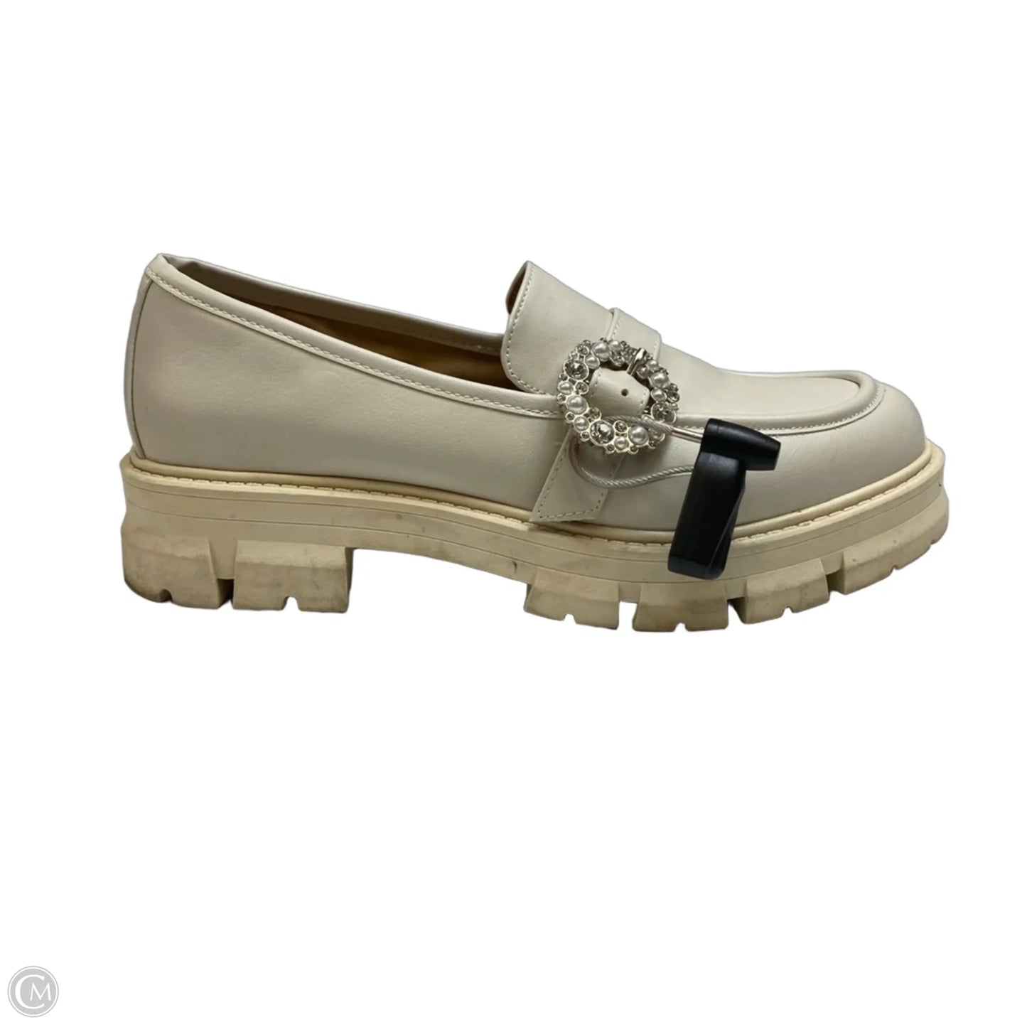 Shoes Heels Block By Crown And Ivy In Cream, Size: 7.5