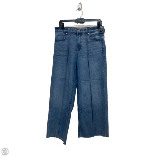 Jeans Wide Leg By Time And Tru In Blue Denim, Size: 8