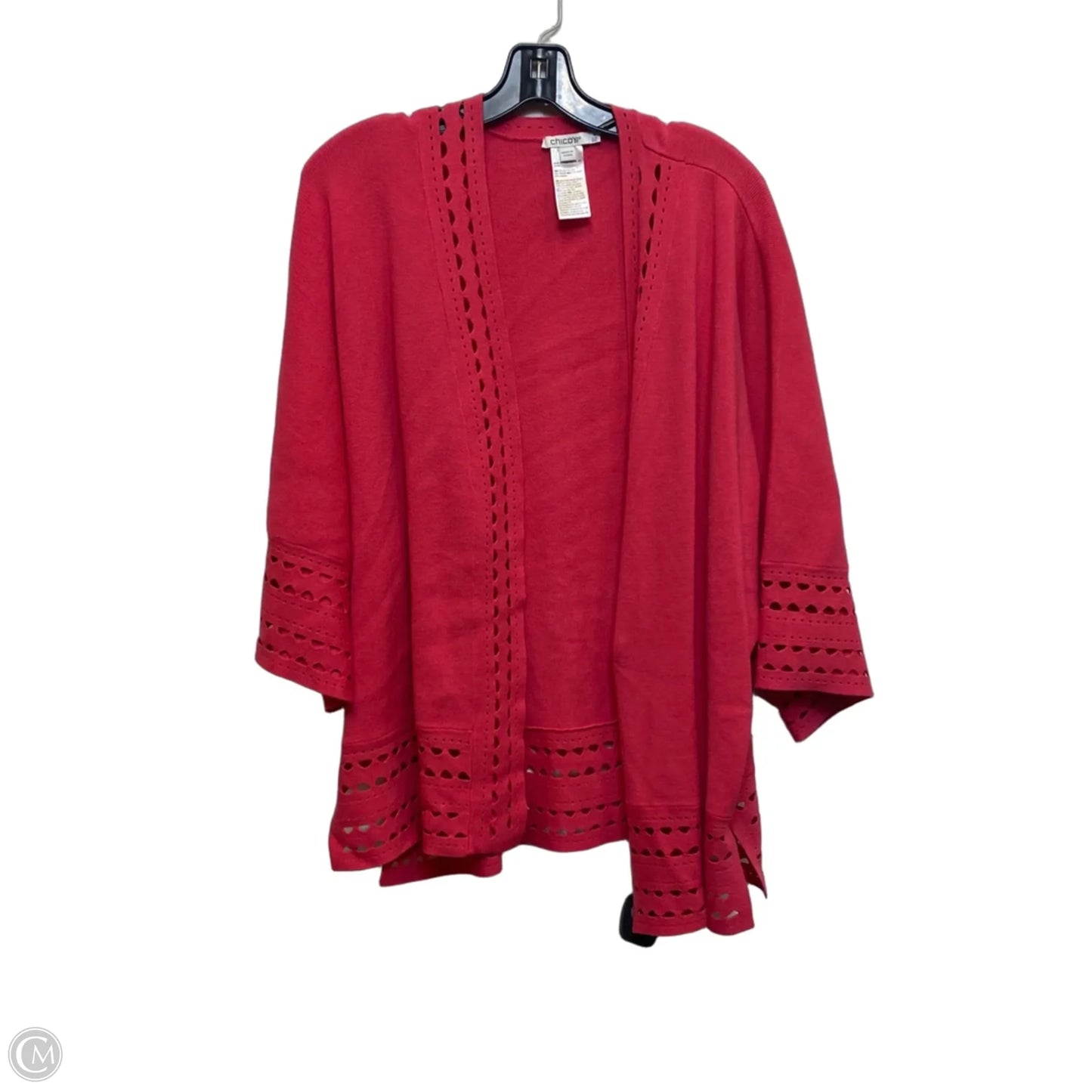 Cardigan By Chicos In Pink, Size: Xxl