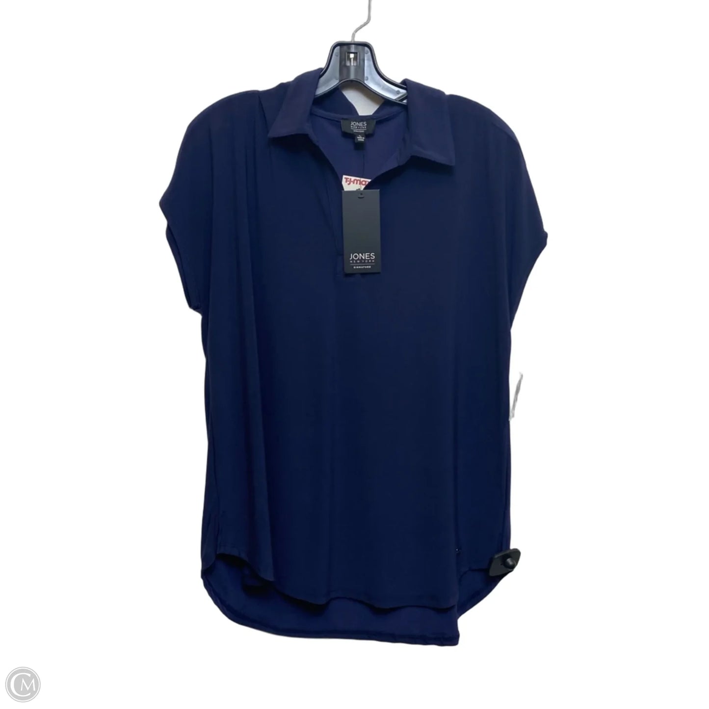 Top Short Sleeve By Jones New York In Blue, Size: L