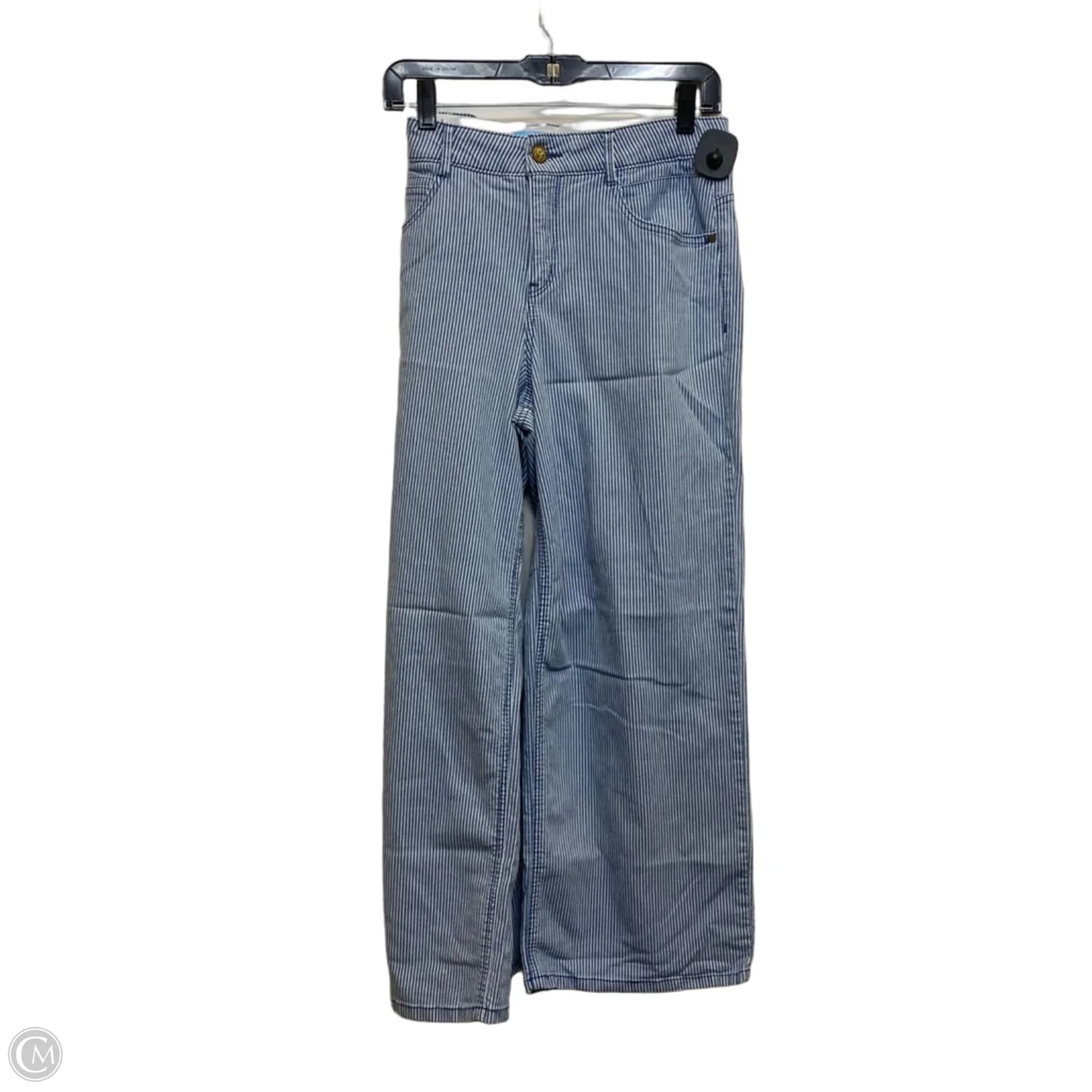 Jeans Wide Leg By Draper James Rsvp In Blue & White, Size: 12