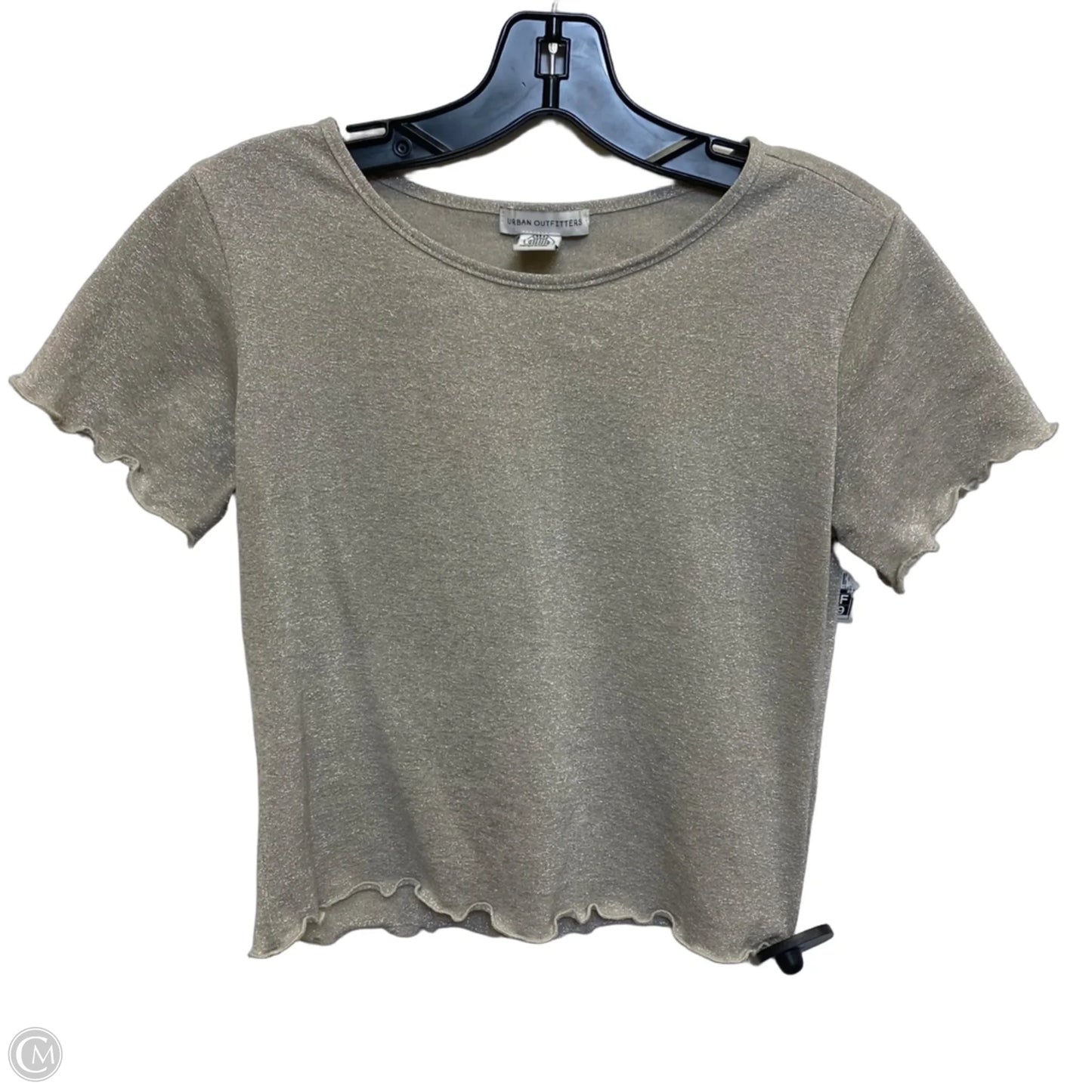 Top Short Sleeve Basic By Urban Outfitters In Beige, Size: M