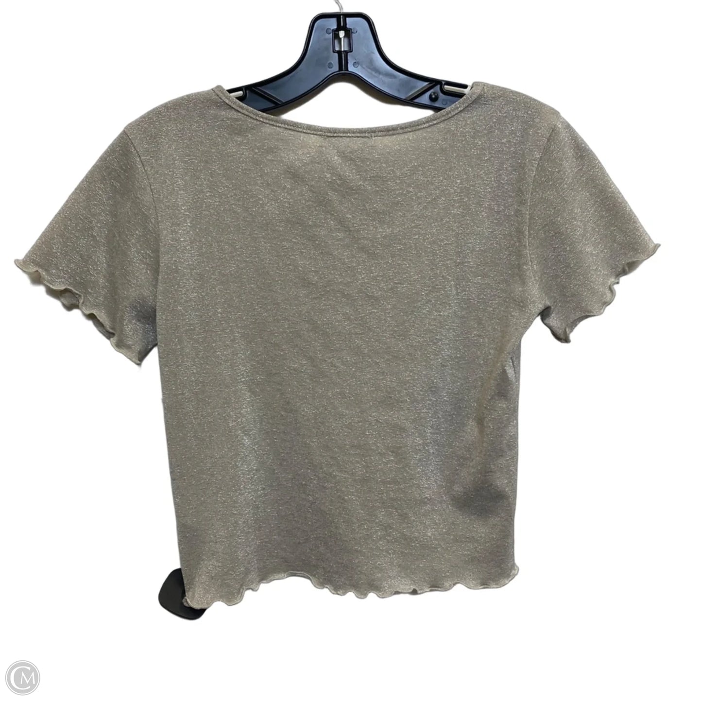 Top Short Sleeve Basic By Urban Outfitters In Beige, Size: M
