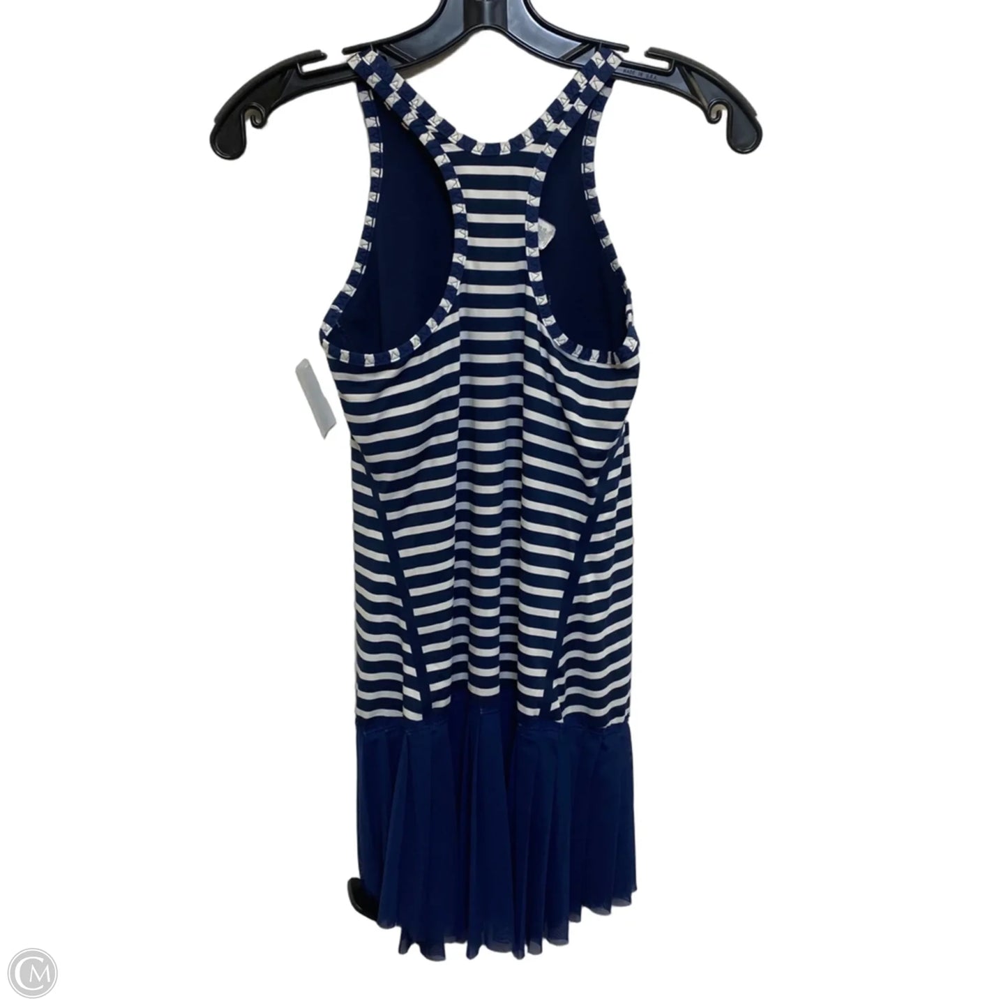 Athletic Tank Top By New Balance In Blue & White, Size: S