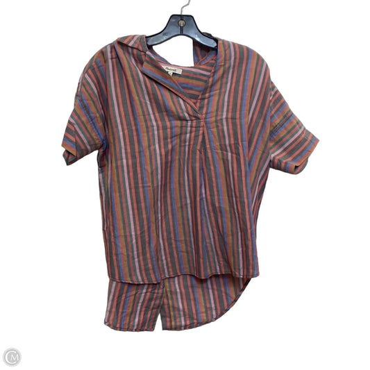 Top Short Sleeve By Madewell In Multi-colored, Size: Xs
