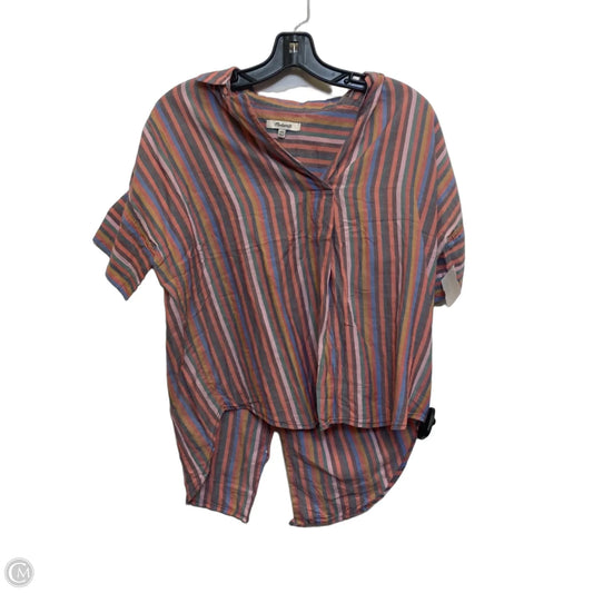 Top Short Sleeve By Madewell In Multi-colored, Size: Xxs