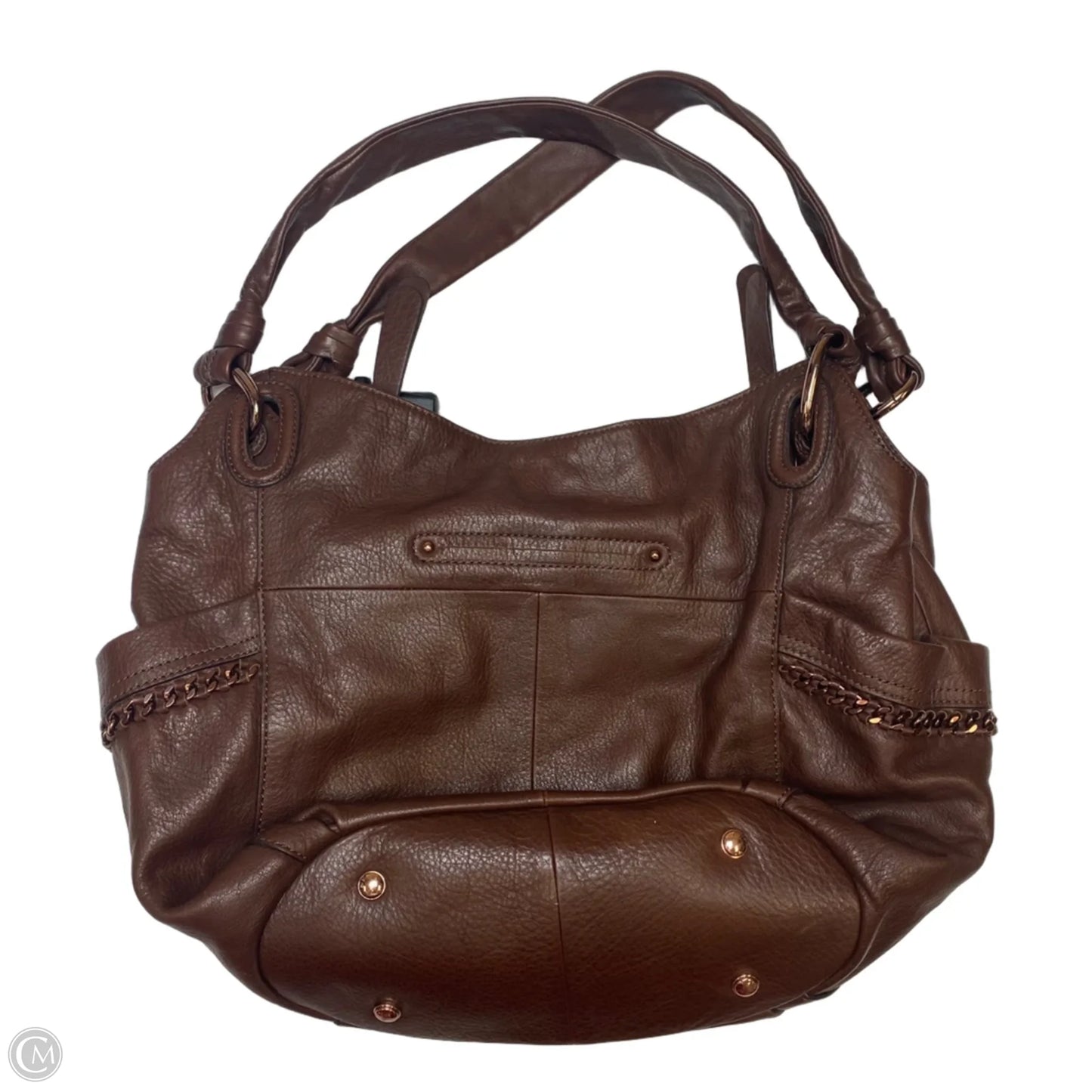 Handbag Leather By B. Makowsky, Size: Medium