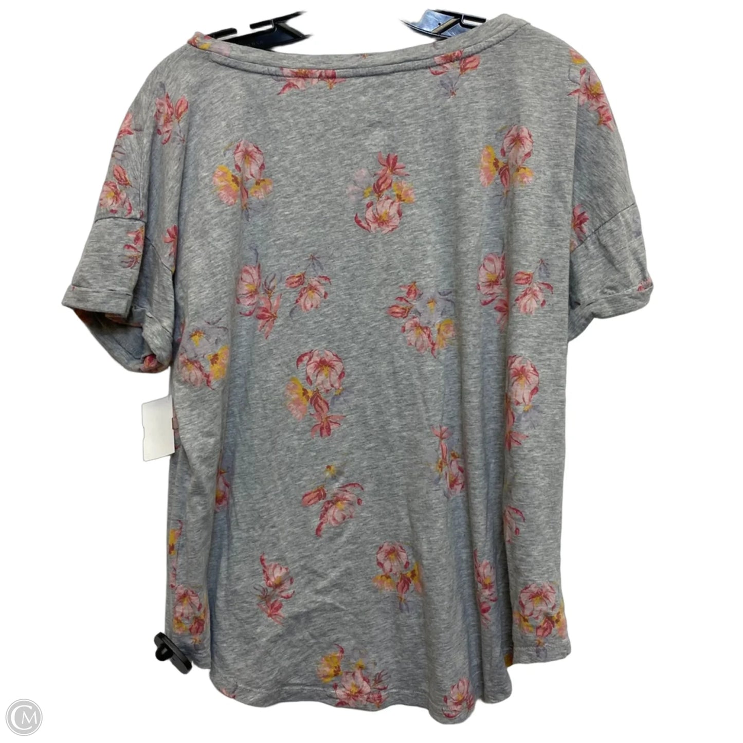 Top Short Sleeve Basic By Maurices In Grey, Size: Xl