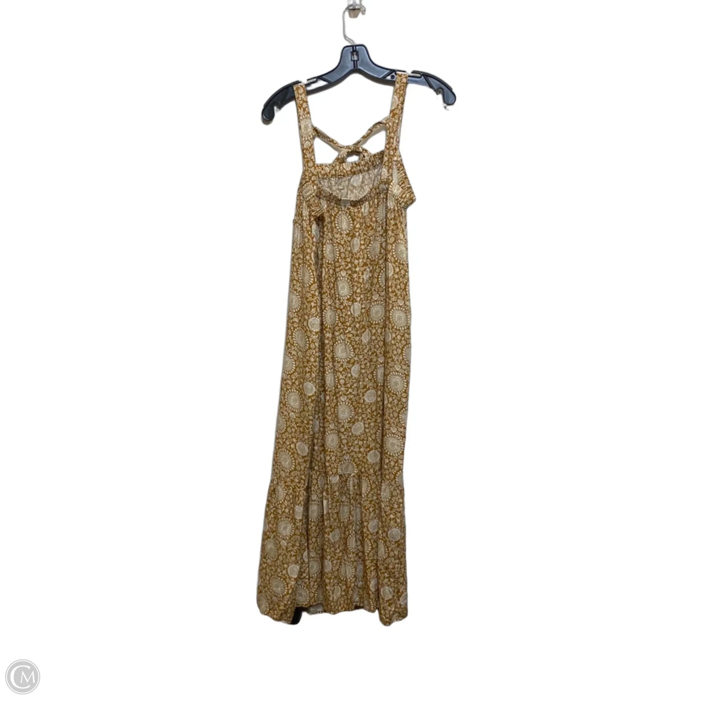 Dress Casual Maxi By Old Navy In Brown & Cream, Size: M