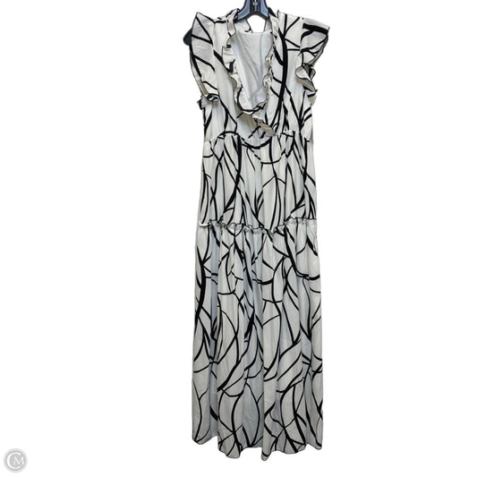 Dress Casual Maxi By Cmf In Black & White, Size: M