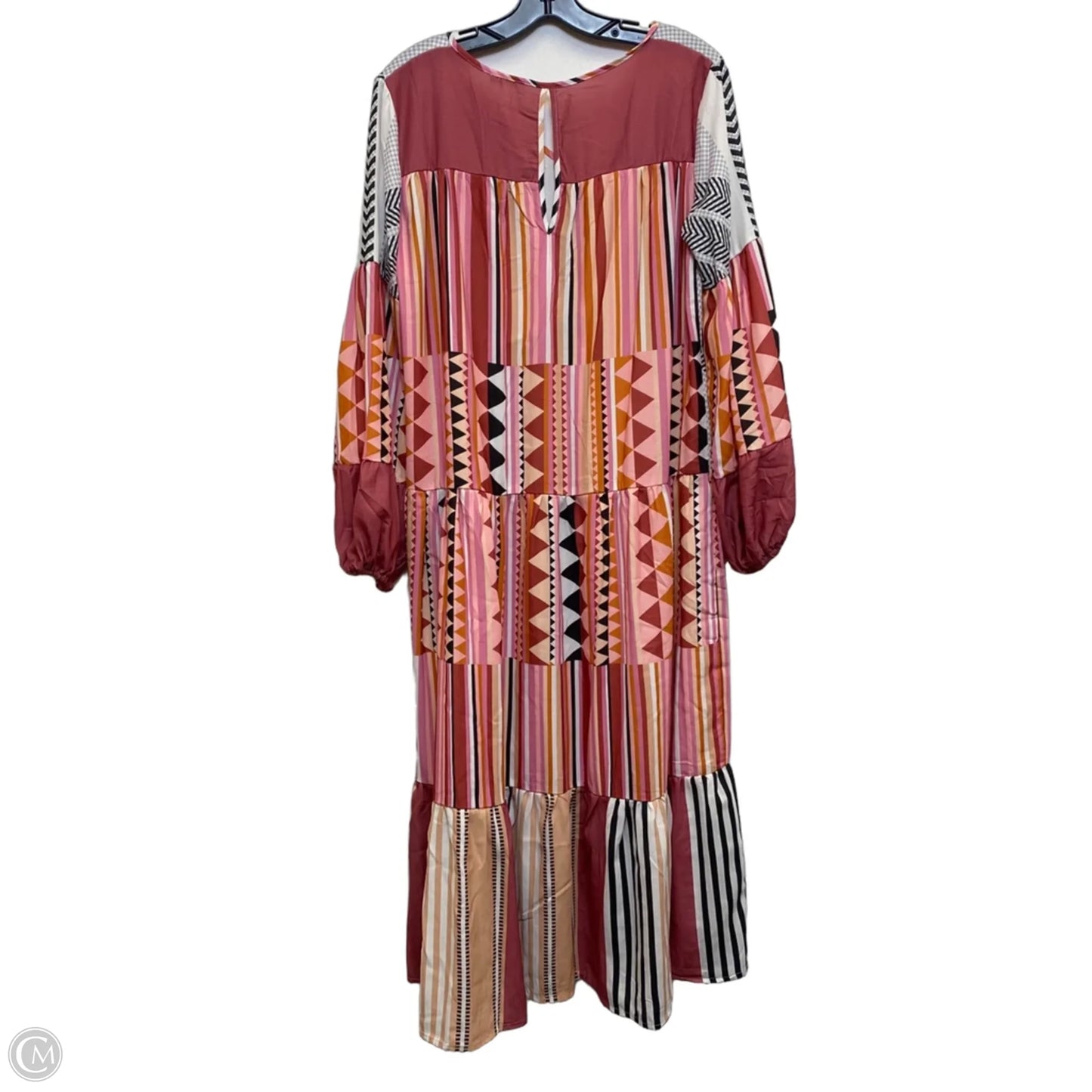 Dress Casual Maxi By Cmc In Red & White, Size: S