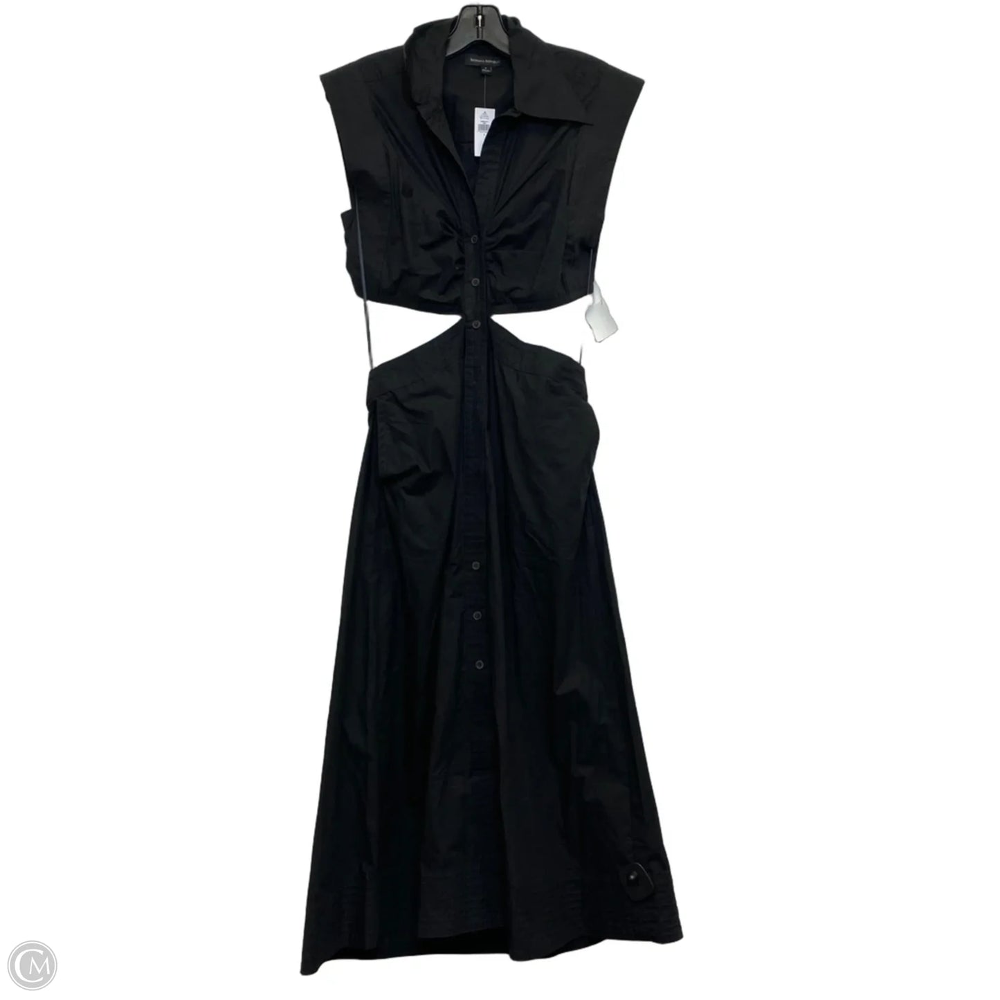 Dress Casual Midi By Banana Republic In Black, Size: S
