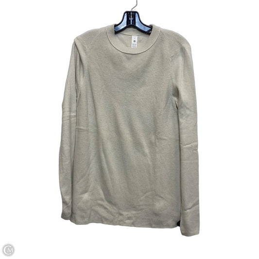 Sweater Designer By Lululemon In Cream, Size: M