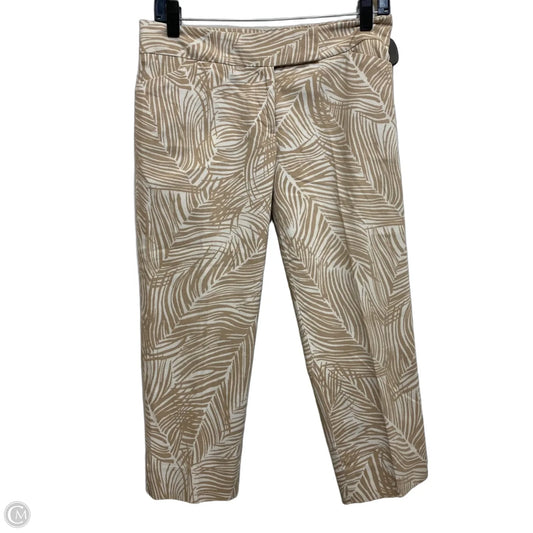 Pants Cropped By Talbots In Tan & White, Size: 4p