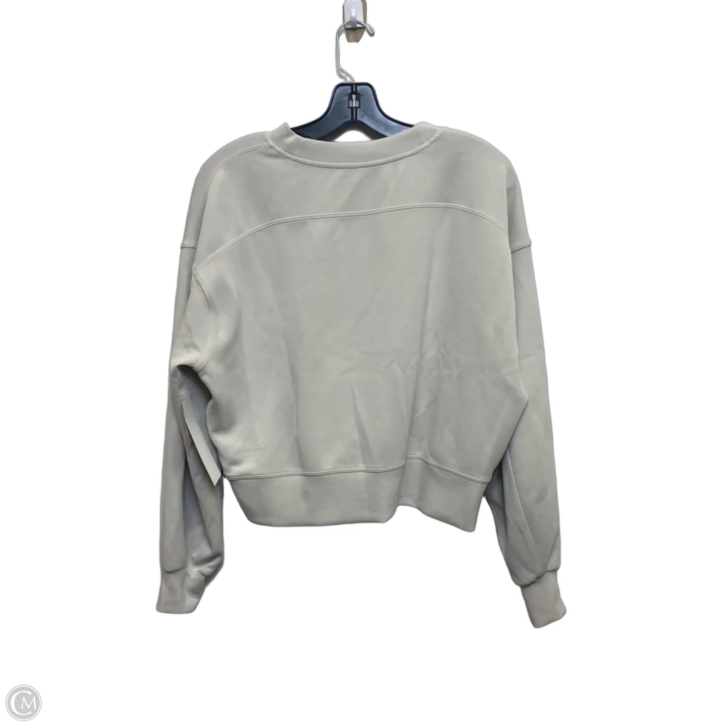 Athletic Sweatshirt Crewneck Designer By Lululemon In Tan, Size: S
