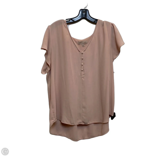 Top Sleeveless By Philosophy In Pink, Size: 1x