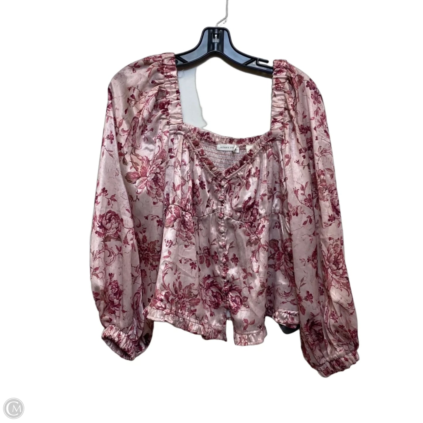 Top Long Sleeve By Altard State In Pink, Size: M