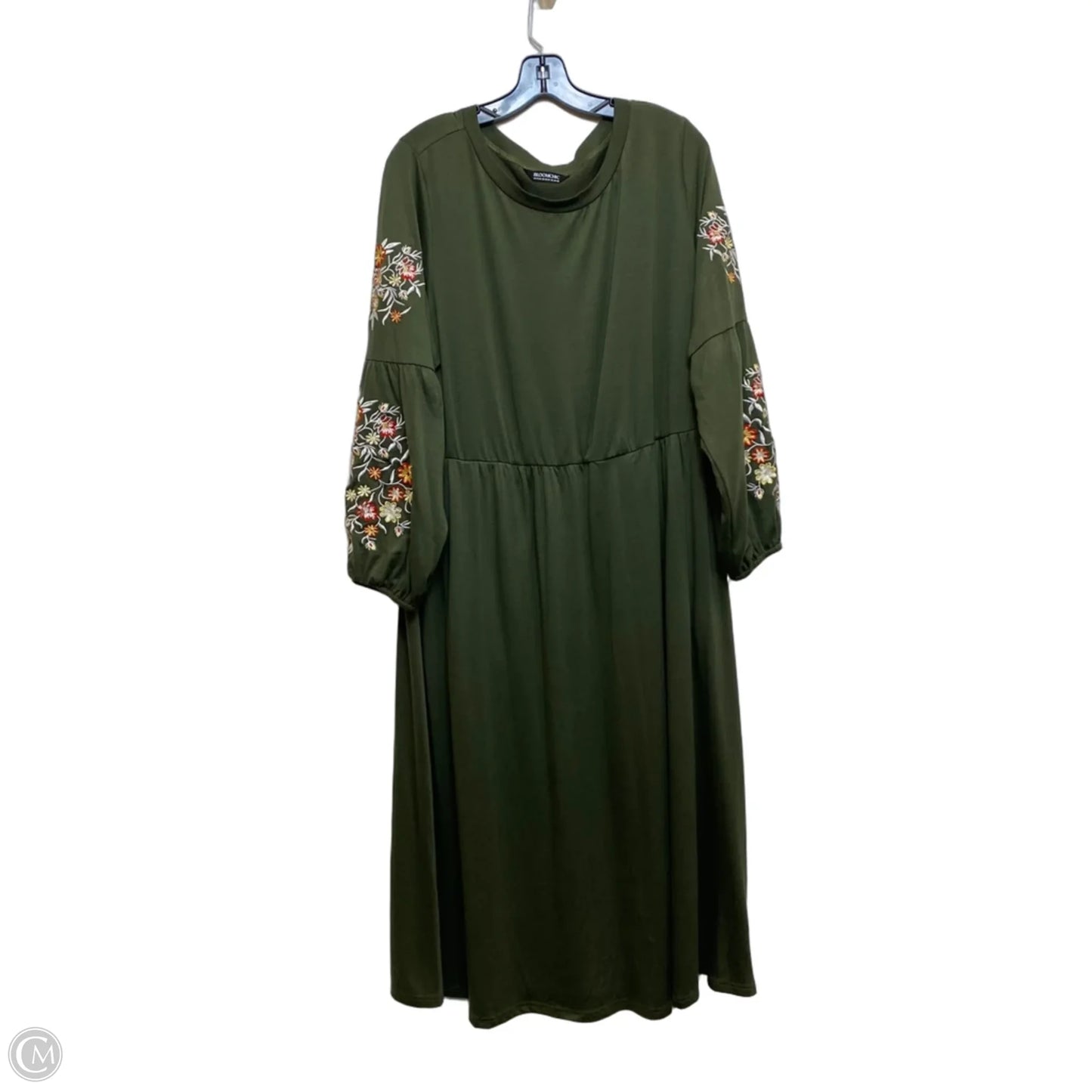 Dress Casual Midi By Bloomchic In Green, Size: 1x