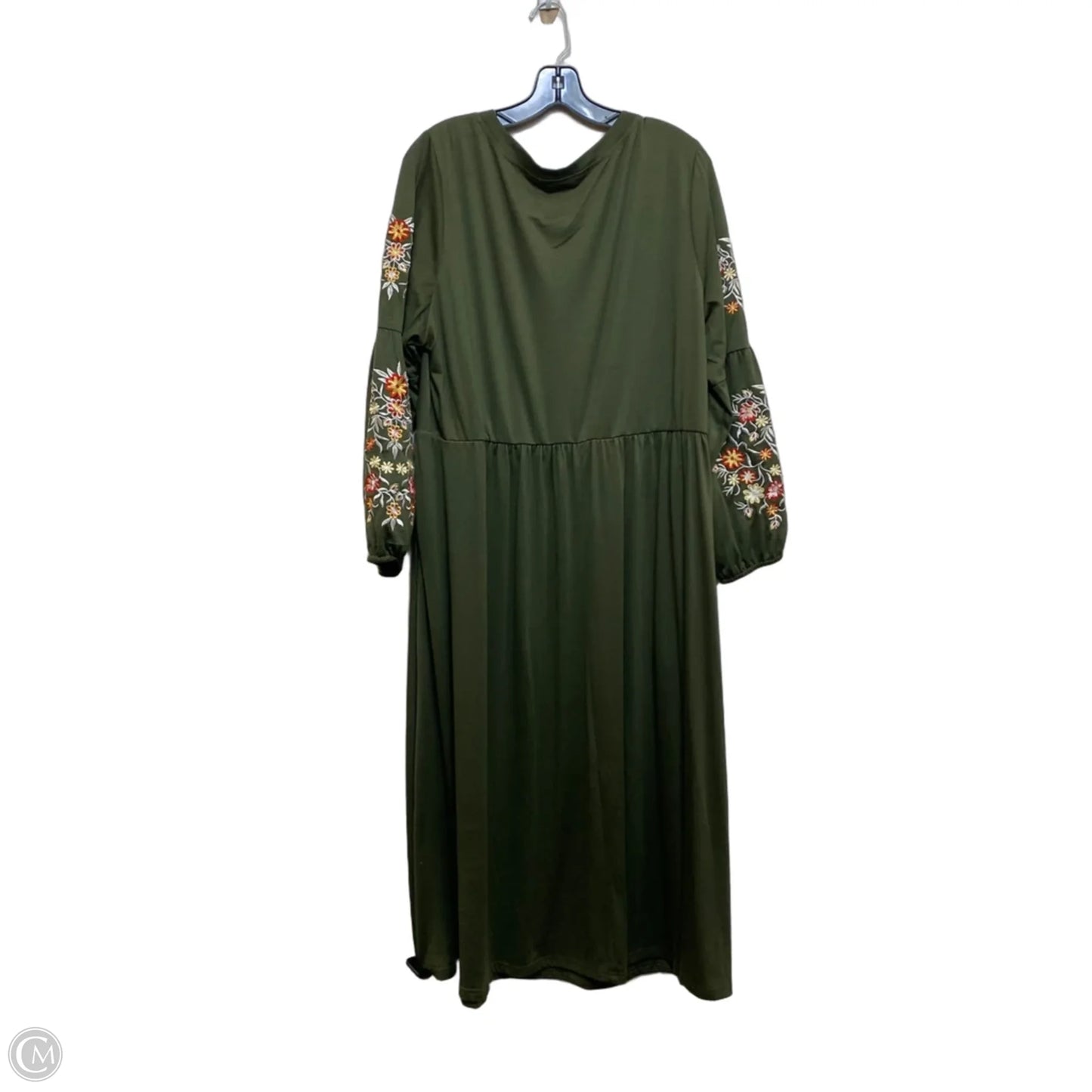 Dress Casual Midi By Bloomchic In Green, Size: 1x