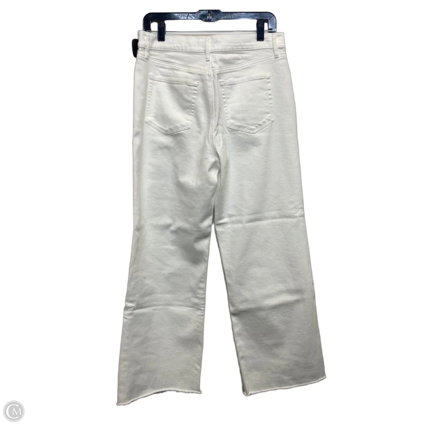 Jeans Wide Leg By Loft In White Denim, Size: 8
